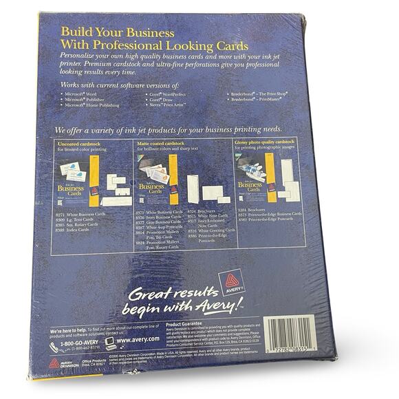 Avery 8315 Inkjet Note Cards with Envelopes White 4.25 x 5.5 60 Count Pack NEW - Picture 8 of 9